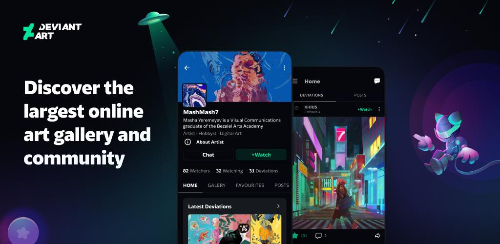 DeviantArt - 发现无限创意 - 主视觉图片